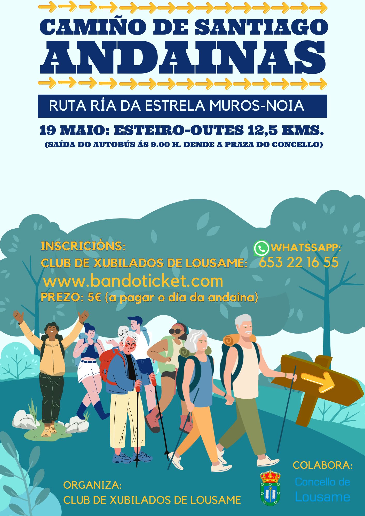 Camiño de Santiago - Andainas