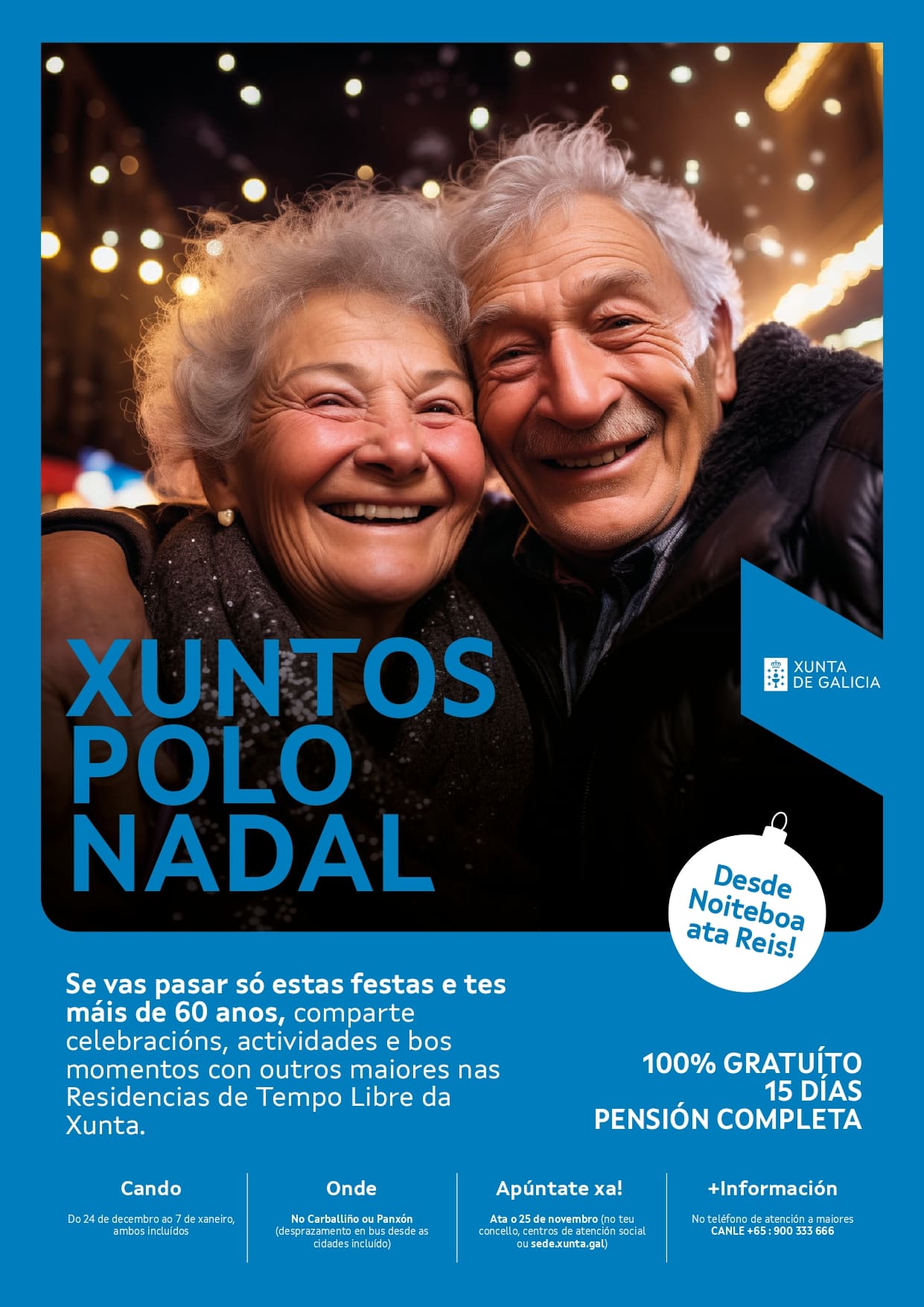 Cartel Xuntos polo Nadal 2024