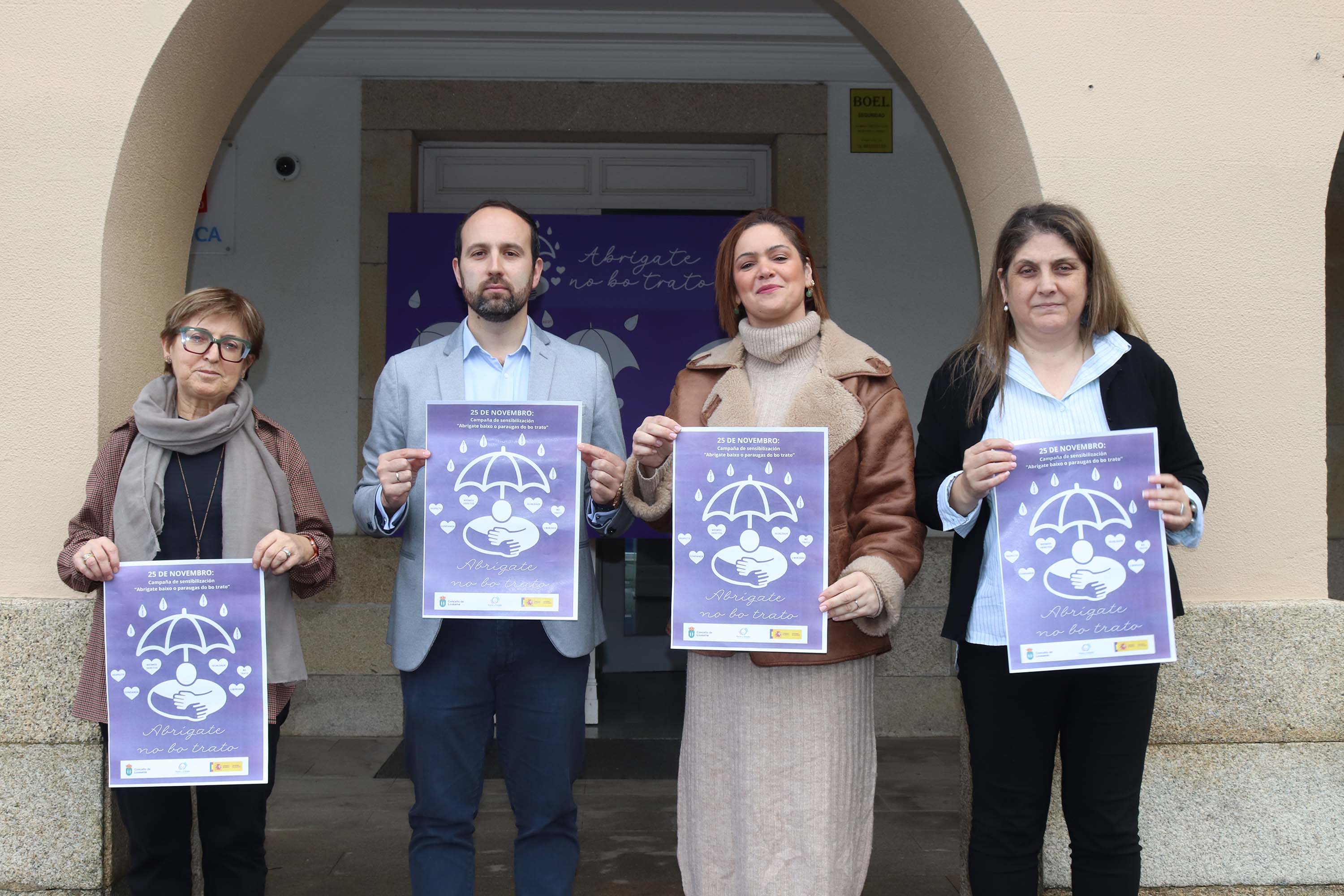 O Concello de Lousame porá en marcha mañá martes a campaña “Abrígate baixo o paraugas do bo trato”, de sensibilización contra a violencia de xénero