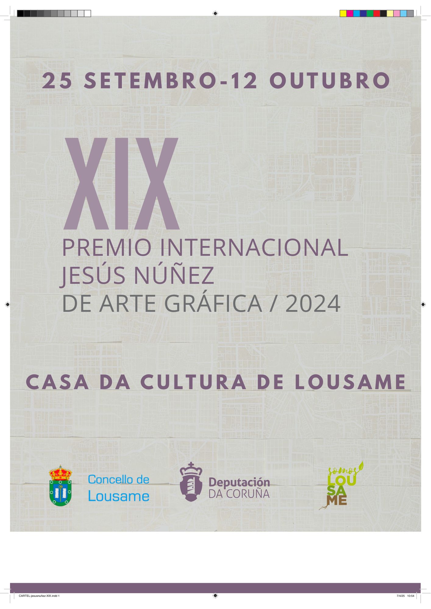 Datas de exposición das obras seleccionadas NO  XIX  Premio Internacional 
