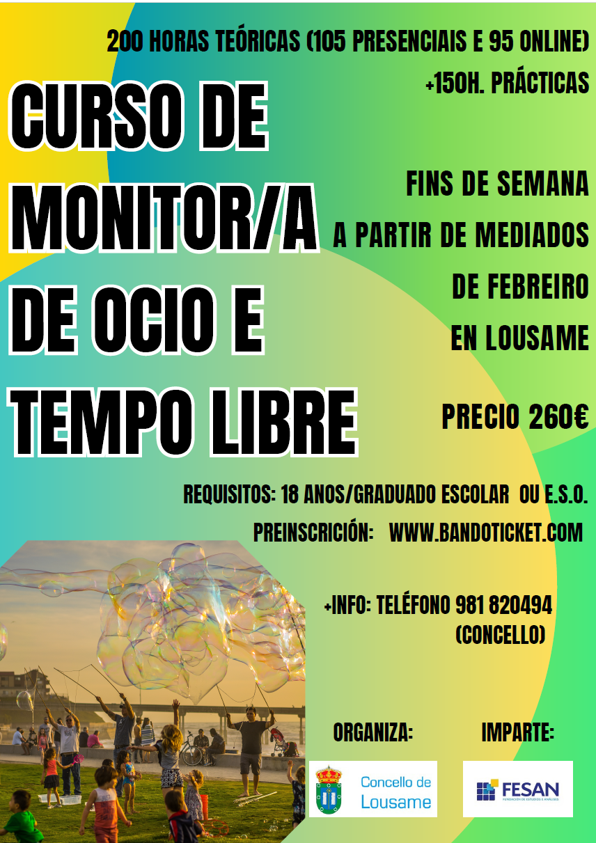 Curso de monitor de ocio e tempo libre