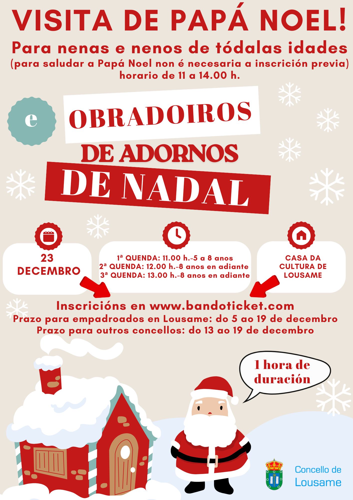 Quen non soñou nunca con  pasar unha mañá con Papá Noel ?