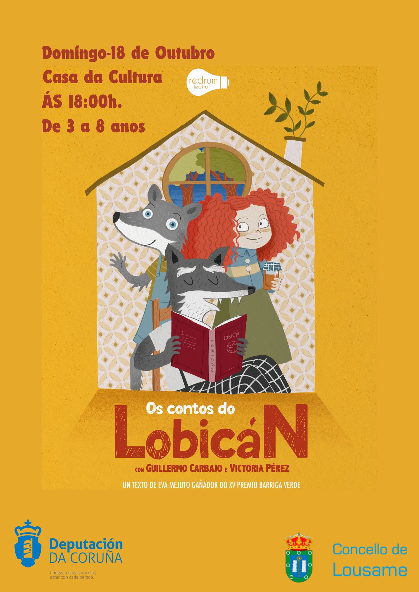“Os contos do Lobicán” con Guillermo Carbajo e Victoria Pérez