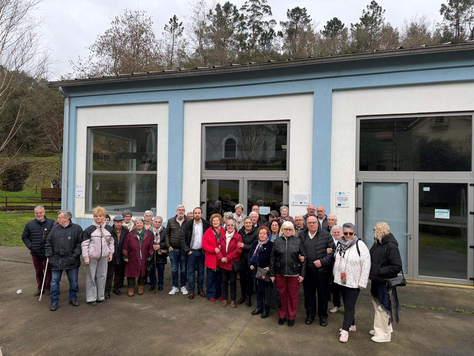 Un grupo da UNED Sénior Coruña visita o museo das Minas de San Finx