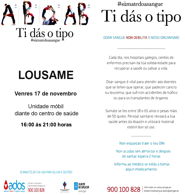 Doazón de sangue 17 de Novembro