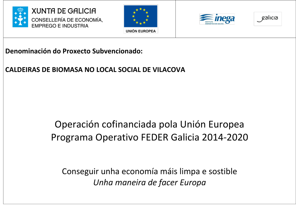 CALDEIRAS DE BIOMASA NO LOCAL SOCIAL DE VILACOVA