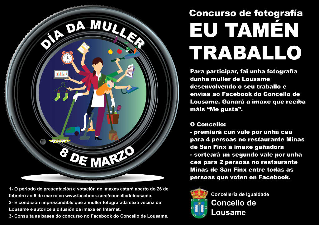 O Concello de Lousame convoca un concurso de fotografía co gallo do Día da Muller Traballadora