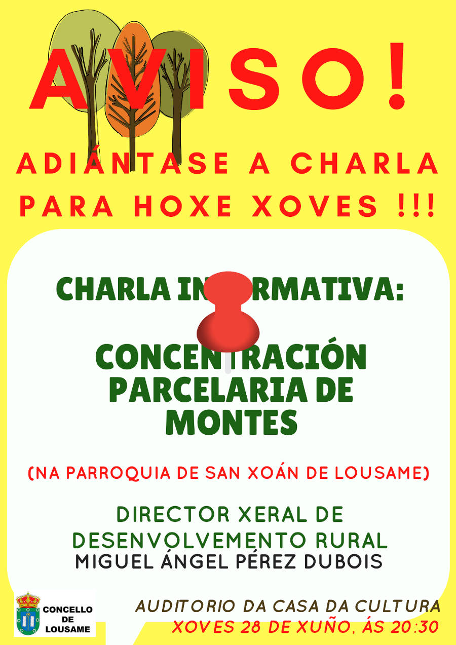 Charla informativa: Concentración Parcelaria de Montes