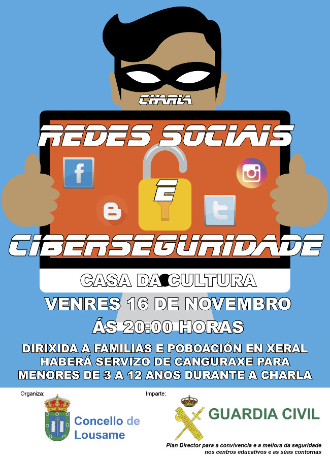 Charla redes sociais e ciberseguridade