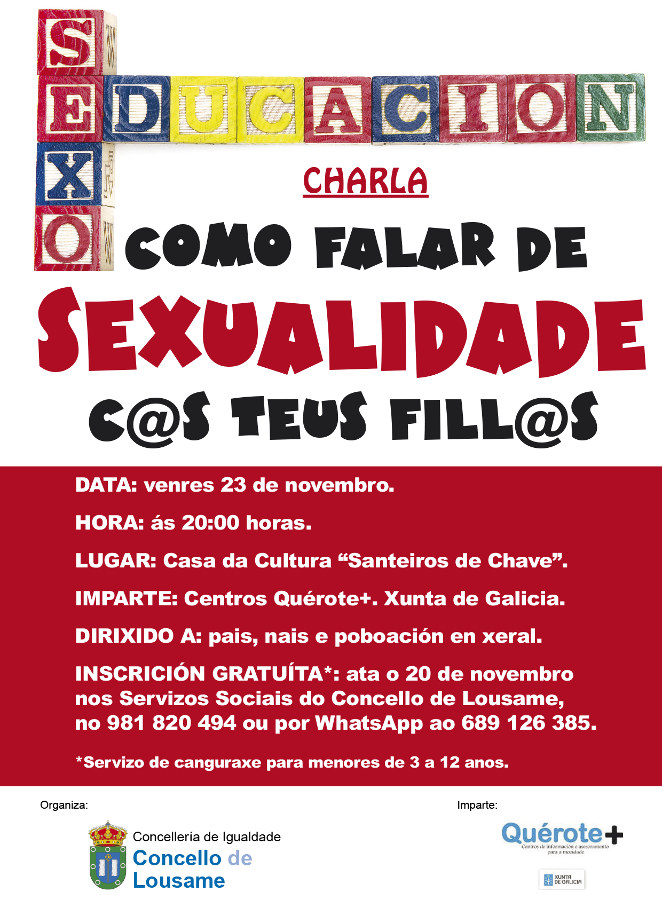 Charla: Como falar de sexualidade c@s teus fill@s
