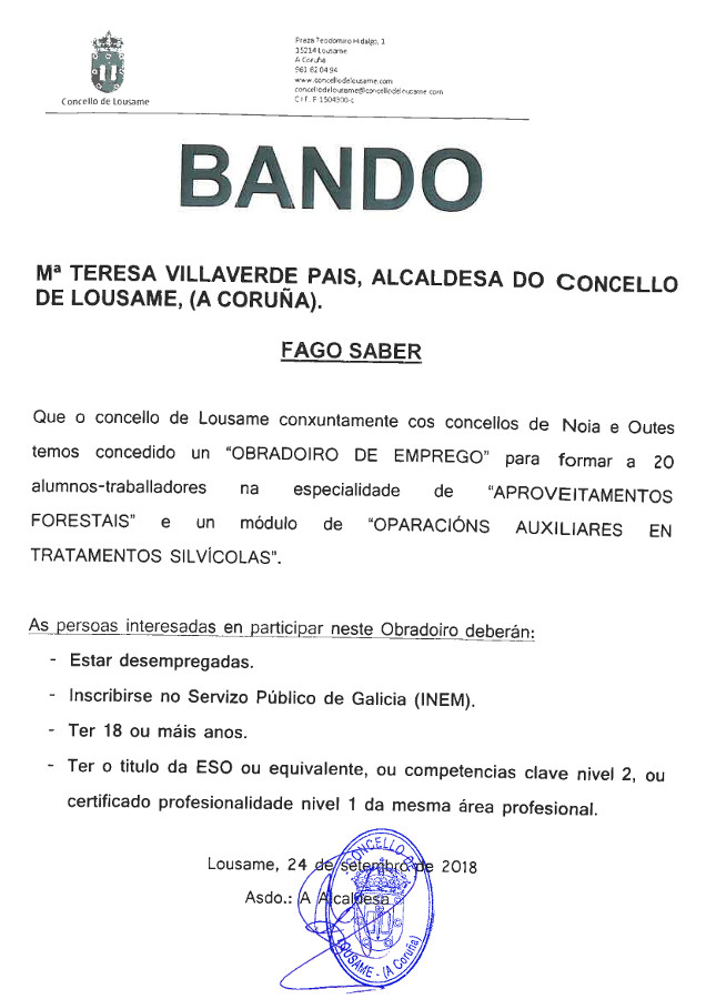 Bando Obradoiro de Emprego 