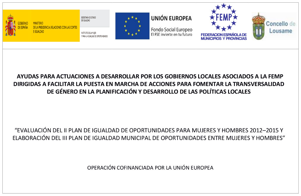 III Plan municipal de igualdade de oportunidades entre mulleres e homes