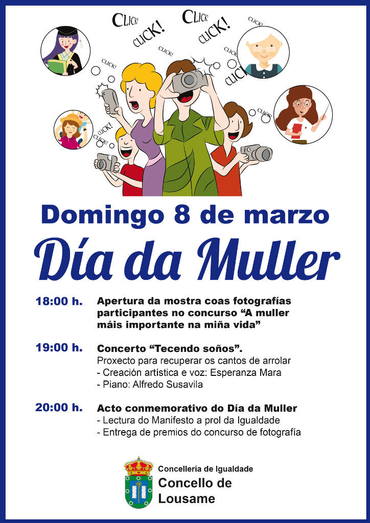 Lousame conmemora o Día da Muller co concerto “Tecendo soños” de Esperanza Mara e a mostra e entrega de premios do concurso de fotos
