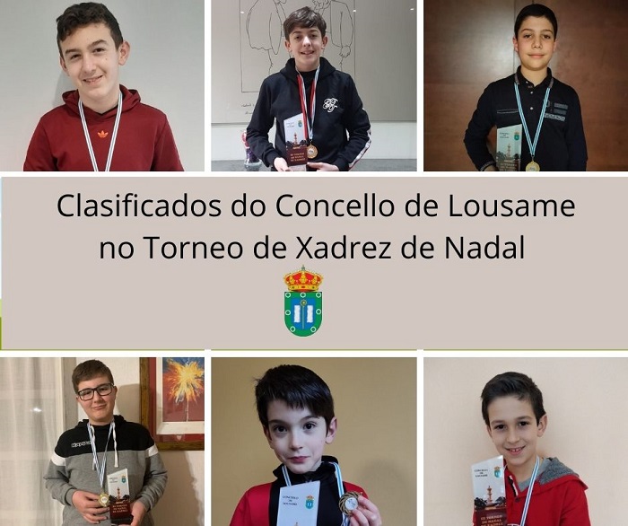 Clasificados do Concello de Lousame no Torneo de Xadrez de Nadal