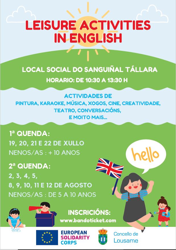 ACTIVIDADES LÚDICAS EN INGLÉS / LEISURE ACTIVITIES IN ENGLISH